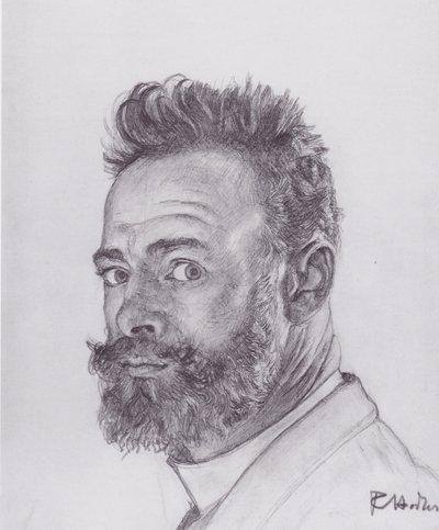 Auto-retrato parisiense de Ferdinand Hodler